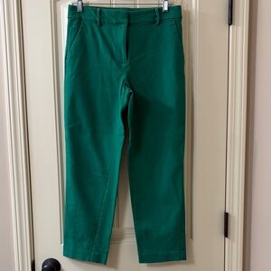 LOFT Kelly Green Ankle Length Pants, Size 4